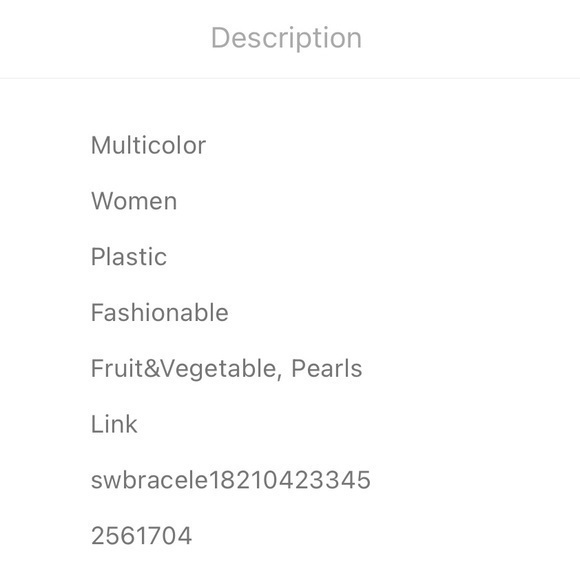 Strawberry Charm Faux Pearl Bracelet Golden Chain - Picture 5 of 7